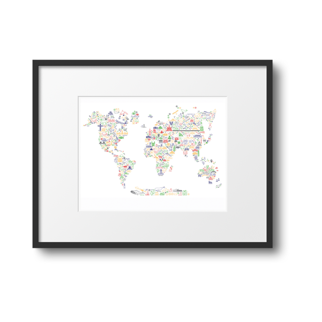 Icon World Map
