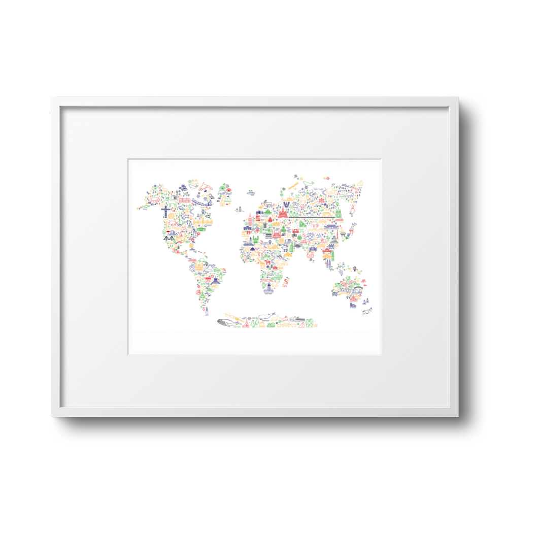Icon World Map