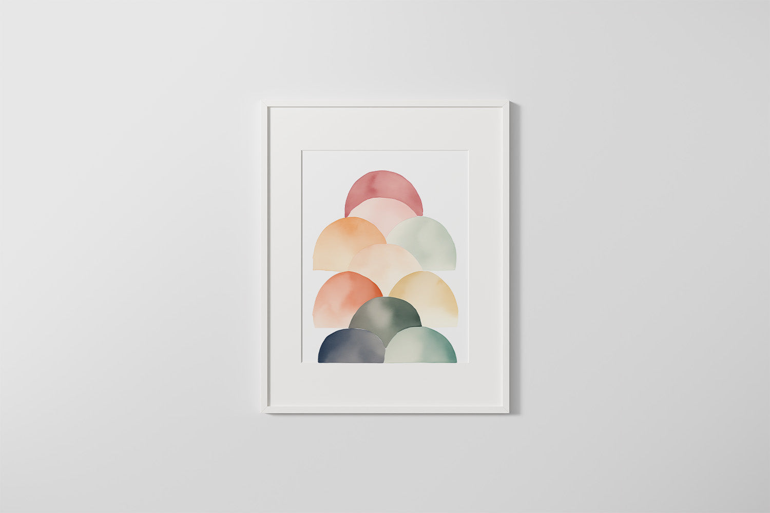 Abstract A Half Moon Arch Wall Art