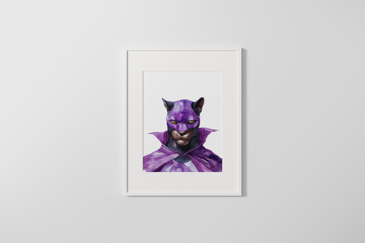 Dika The Black Leopard Wall Art Print – Safari Animal Kids Decor | Serengeti Super Squad Collection
