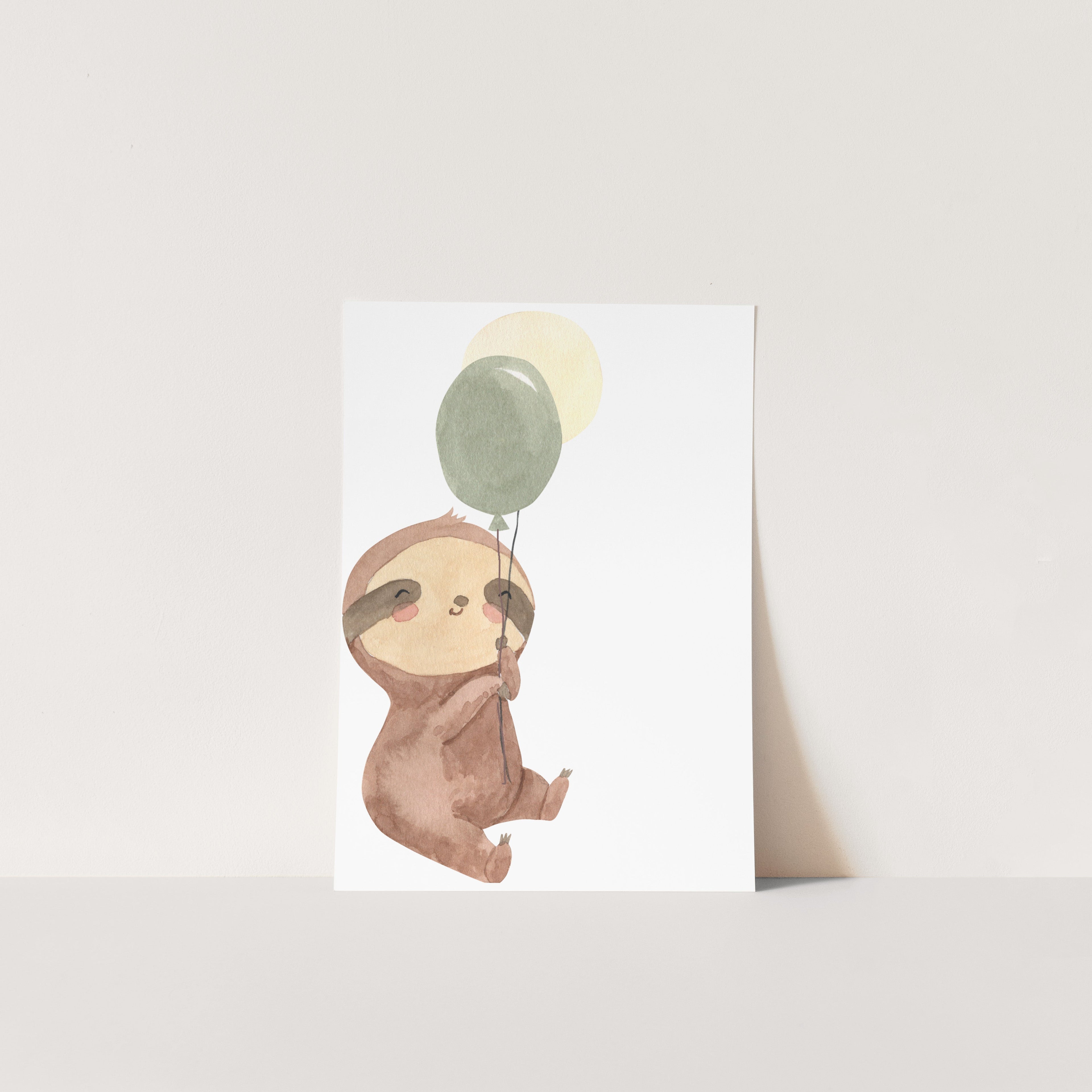 Up, Up, Zubi! – Slothy Town Art Print