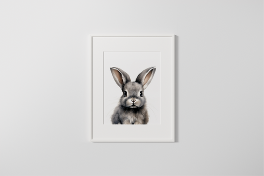 Hop Hop Hop Bunny Print